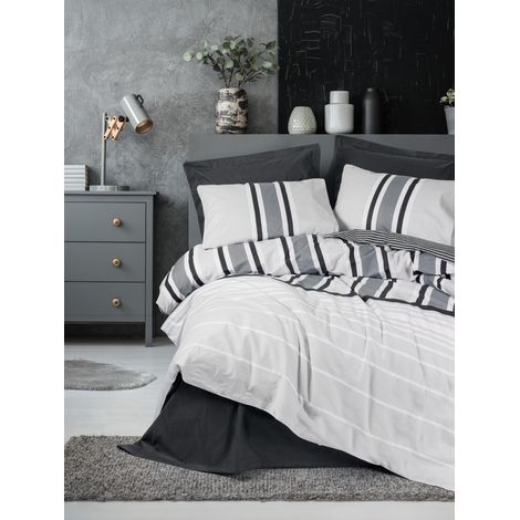 Copripiumino, copripiumino, biancheria da letto Set Antracite (1/2)