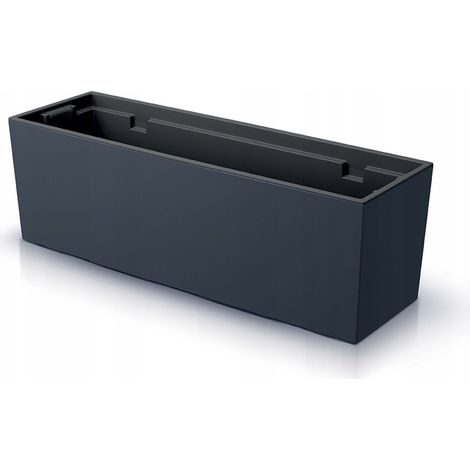 Maceta alargada Urbi DUC800 con inserto  Antracita (1/3)