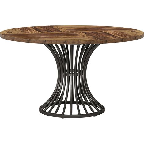 CAIziTable basse élégante, table de cuisine pratique, table à manger ronde (table seule) (1/5)