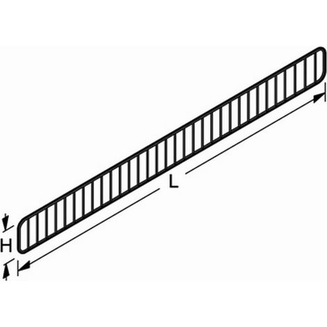 1PZ GRIGLIA IN FILO PER RIPIANI IN ACCIAIO cm. 100x9,5 h Col. Grigio RAL9006