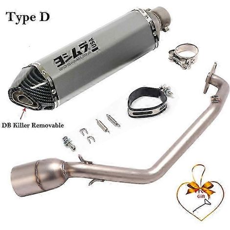Sistema De Escape Completo Para Motocicleta, Silenciador Db Killer, Tubo Medio Delantero Para Honda Pcx125 Pcx150 Pcx 125 150 2021 - 2023( Type D) (1/5)