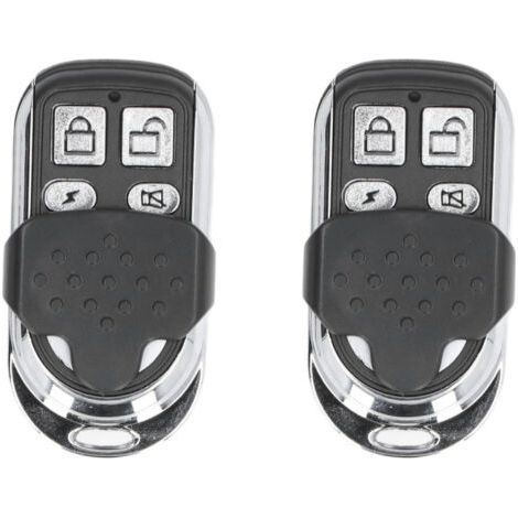 Télécommande universelle 3V pour porte de garage, compatible avec les systèmes d'alarme antivol (2 unités). (1/4)