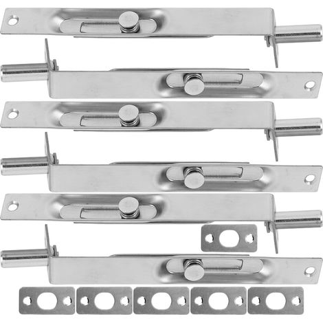 6 Pieces Concealed Steel Cabinets Hardware Interior Mortise Sliding