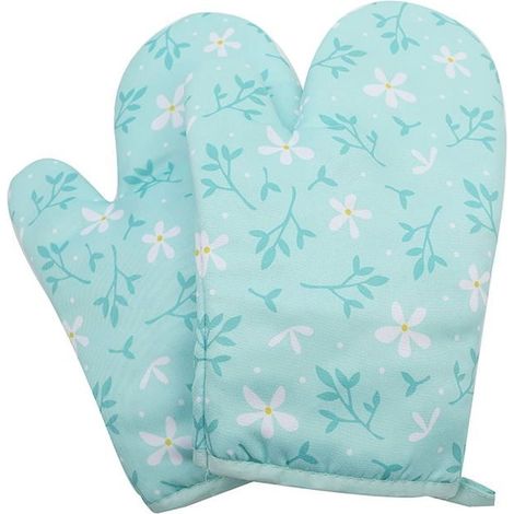 Gants de four à micro-ondes, gants de cuisine pour four à micro-ondes, gants de cuisine à pois, coussin de casserole résistant à