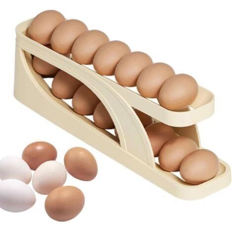 Rangement d'œufs - Distributeur d'œufs pour réfrigérateur Rangement d'œufs double couche pour réfrigérateur Rangement d'œufs pour 15 œufs (1/5)