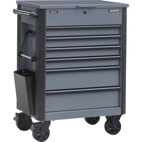 Sealey AP266G Superline Pro Tool Trolley 6 Drawer - Grey (1/4)