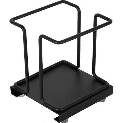 Porte-gobelet jetable de bureau domestique, boîte de rangement de compartiment de thé de lait de sucre de café, boîte de rangement de sachet de thé de barre(noir) (1/4)