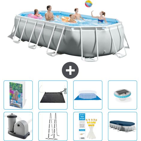 Prism Frame Pool Oval - 503x274x122 cm - 9-teilig S598