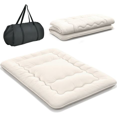 Materasso futon giapponese, tatami, beige, 140x200 cm