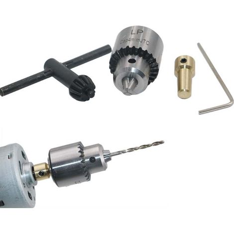 4Pcs Jeu de Pinces de Perceuse Électrique Micro 0,3-4mm Ø Queue 3,17mm Accessoires Outil Électrique Carbure (1/5)