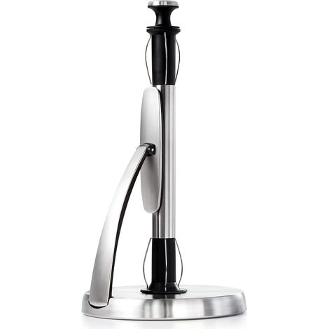 OXO Good Grips SimplyTear - Porta asciugamani di carta, in acciaio inox spazzolato (1/5)