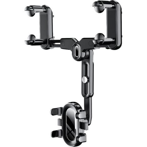 Support de téléphone de rétroviseur de voiture 360 Support de navigation rotatif pour auto (1/4)