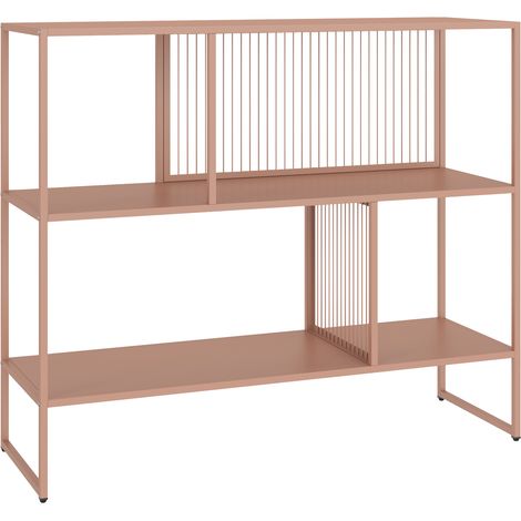 Altrosafarbenes Metallregal EMILIA