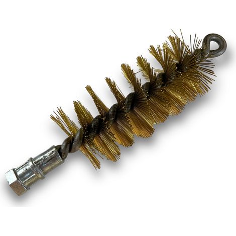 Brosse à tube PRO LAITON Ø 50 mm Raccord M12175 femelle Ame en acier torsadé Nettoyage brossage tube et canalisation Kibros 41SCL50