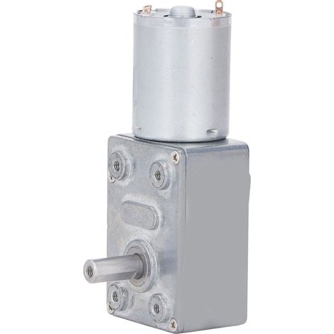 Getriebemotor mit Schneckengetriebe, einstellbare Drehrichtung, hohes Drehmoment, selbsthemmend, 12 V DC, 2 W, 0–5 U/min (1/5)