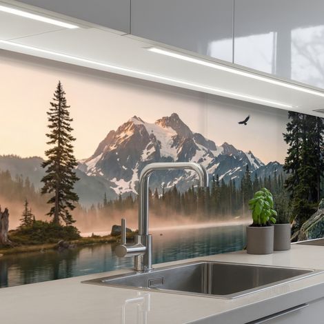 SCHIENALI CUCINA Montagne - Acqua - Alberi 300x80 cm (1/5)