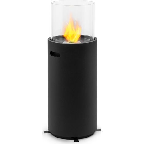 Blumfeldt – Cheminée bioéthanol moderne – Pour intérieur et extérieur – Combustion 5 heures – Inodore et sans fumée – Installation sans outil