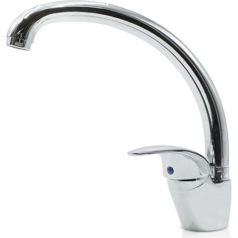 Robinet évier Vancouver N060-5 en acier chromé inoxydable pivotant 360°