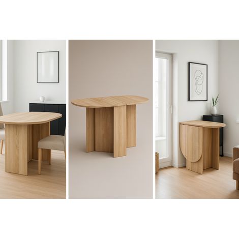 Table pliante HOMI MINI 2 chêne sonoma 22-150 cm
