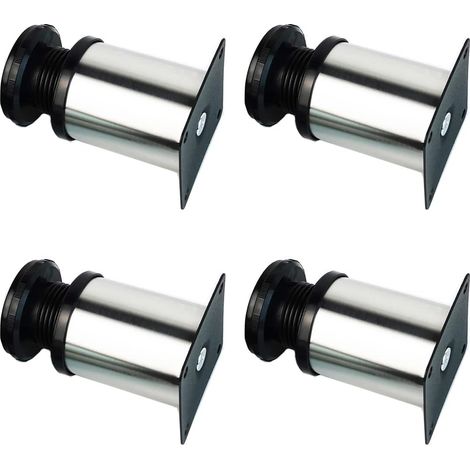 ZOLGINAH 4x 80mm Pieds meuble de cuisine Pieds de Table pour DIY Tables/Chaises/Meuble Réglables (1/5)