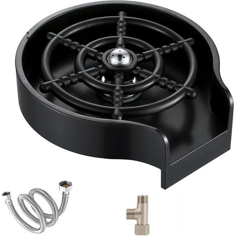 (C)Rince Verr Evier Automatique, Lave Verre Evier de Cuisine, Accessoire Evier Cuisine pour le Logement, le Bar et le Restaurant  Nettoyage du Biberon