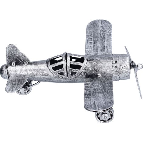 Décoration Murale Avion Vintage en Métal, Idée Cadeau Bureau et Décoration Intérieure, Artisanat Décoratif Moderne (1/5)