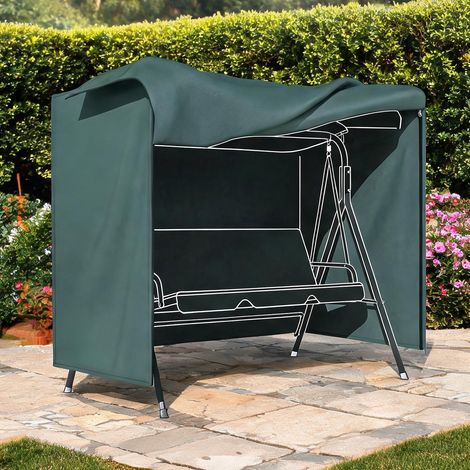 Hamac verde escuro en tecido Oxford 177 x 114 x 152 cm (1/5)