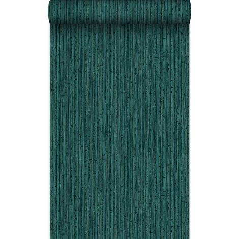 papier peint bambou vert émeraude  - Origin Wallcoverings (1/4)