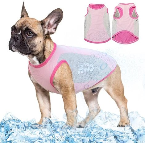Dog Vest Lightweight Dog Vest Safety T Shirt Breathable Sun Resistant UV Protection Dog Cooling Jacket with Reflective Strip for Spring Summer Vest (1/5)