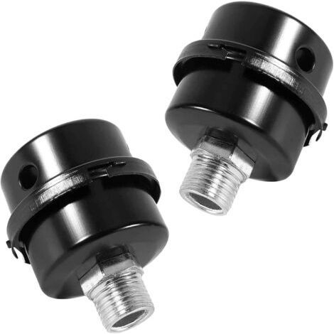 Filtres à Air Compresseurs, Filtre D'aspiration, Silencieux Sans Huile, 2 Pièces de 20mm de Métal Filtre à Air de Compresseur, 1/2\" Filetage Filtre de Compresseur D'air, Filtre à Air de Comp (1/5)