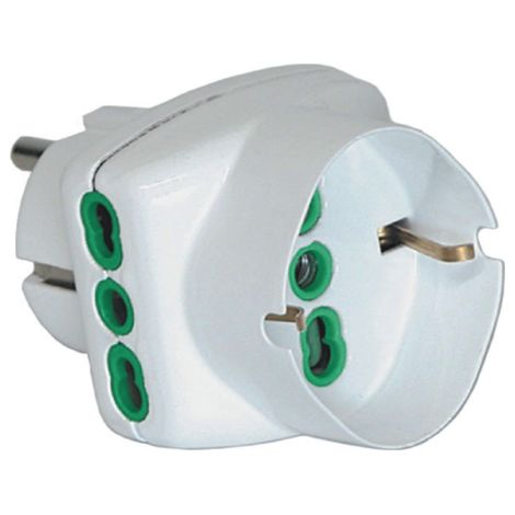 FME ART 82.230 Adaptateur multiple triple Schuko 2 prises de dA rivation 2p + T
