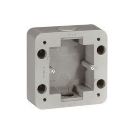 Legrand – Cadre saillie Soliroc IK10 étanche – Haute résistance chocs – Installation simple 4 points – Pour lieux publics et parkings
