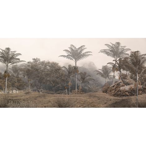 Papier peint panoramique - Forêt Tropicale - 130 cm x 62 cm (1/2)