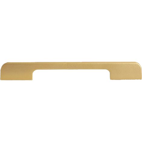 Maniglia per anta di mobile in lega di alluminio, maniglie per cassetti di comò, armadio, scarpiera, colore oro, tipo A, interasse fori 160 mm. (1/3)