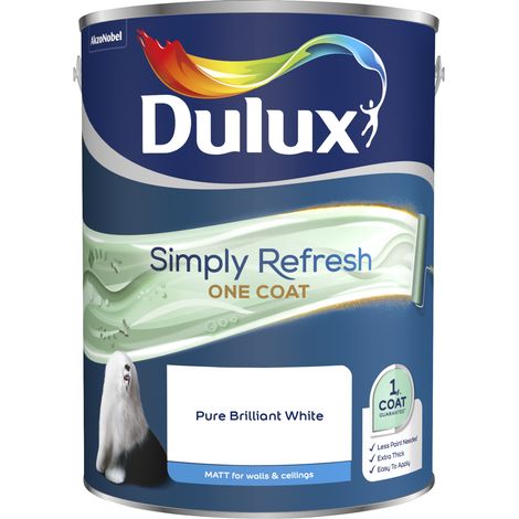 Dulux Retail Simply Refresh One Coat Matt - Pure Brilliant White - 5L