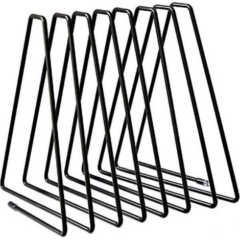 Étagère porte-revues triangulaire en métal, support de rangement pour magazines, serre-livres (1/4)