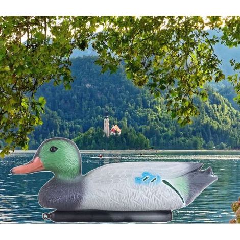 Décoration De Bassin De Jardin, Canard Màle Ou Colvert, Artificiel (1/5)