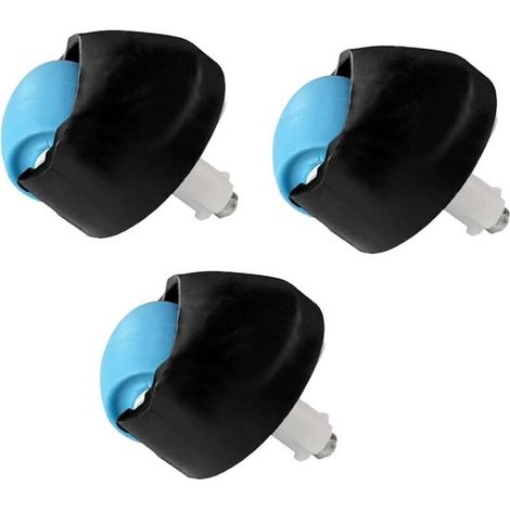 Juego de 3 ruedas de repuesto universales compatibles con la aspiradora Cecotec Conga 3090, 3091 y 3092 (1/4)