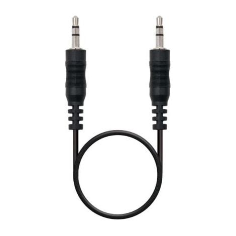 Câble audio stéréo 3,5/m jack 3,5/m 0,3m nanocable