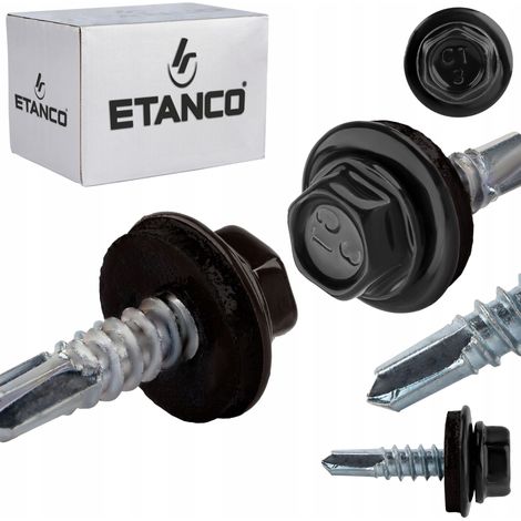 Tornillos autotaladrantes GT3 Z14 4,8x19mm RAL 9005 (1/5)