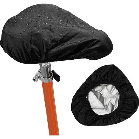 Housse de Selle de VéLo, 2 Paquets de Couvre Selle Velo ImperméAble Avec Elasticité Protege Selle de Velo Ecran Solaire Housse Selle Velo Bike Saddle Cover, Noir (1/5)