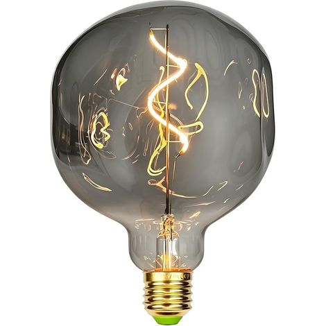 Ampoules LED vintage Fumée 4 W intensité variable Forme irrégulière 220/240 V Vis Edison E27 Ampoule décorative antique (1/5)
