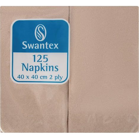 Serviettes Jetables kraft Compostables Pré-Pliées 400 mm - Lot de 2000