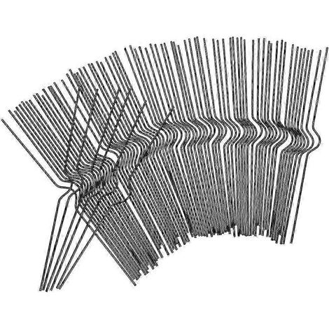 Lot de 100 crochets en fil de fer noir pour calendriers muraux (1/5)
