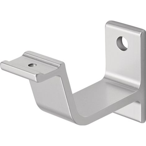hermeta Soporte Pasamanos 3551 Aluminio plateado anodizado superficie plana - 3551-01E
