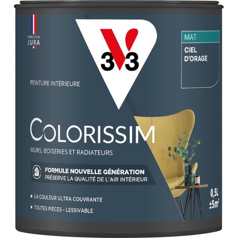 Peinture murale intérieure Colorissim® V33 Ciel d'orage Mat 0,5L