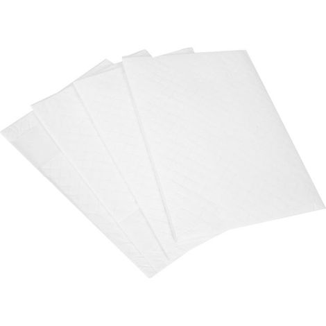 Alèse jetable - AUCUNE - 4 pièces - Blanc - Résine super absorbante (SAP) (1/5)