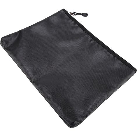 Pochette de documents ignifuge étanche pour passeport argent ordinateur portable sacs de rangement (1/5)