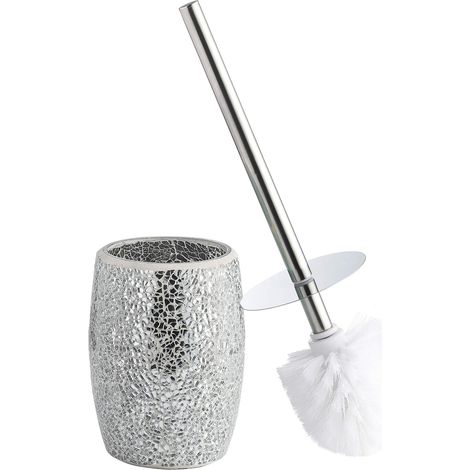 Ensemble de Brosse WC Moderne Brosse de Cuvette de Toilette et Support Ensemble d'accessoires de Salle de Bain Brosses WC pour Salle de Bain Nettoyant autoportant (1/5)