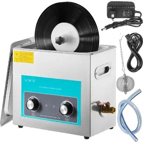 Nettoyeur Ultrasonique, Fréquence de 40kHz, Puissance de 180W, Puissance de Chauffage de 300W, Capacité de 6L, Acier Inoxydable Premium (1/5)